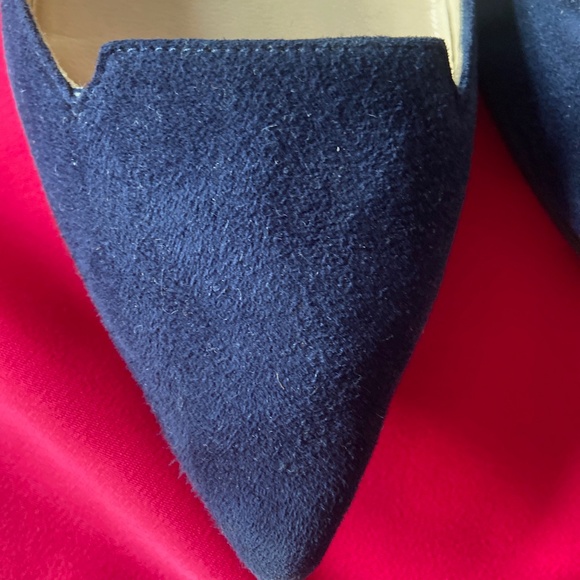 Jimmy Choo Navy Suede ballet flats - Picture 6 of 10